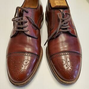 a. testoni Cap Toe Oxford Brown Dress Shoe Size 8